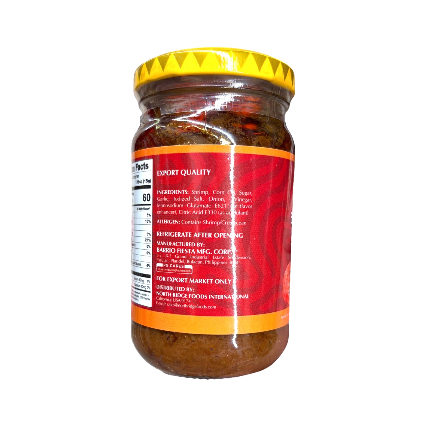 Bario Fiesta Bagoong Hipon – Sweet Sauteed shrimp Paste- The Bold Taste of Tradition 250g