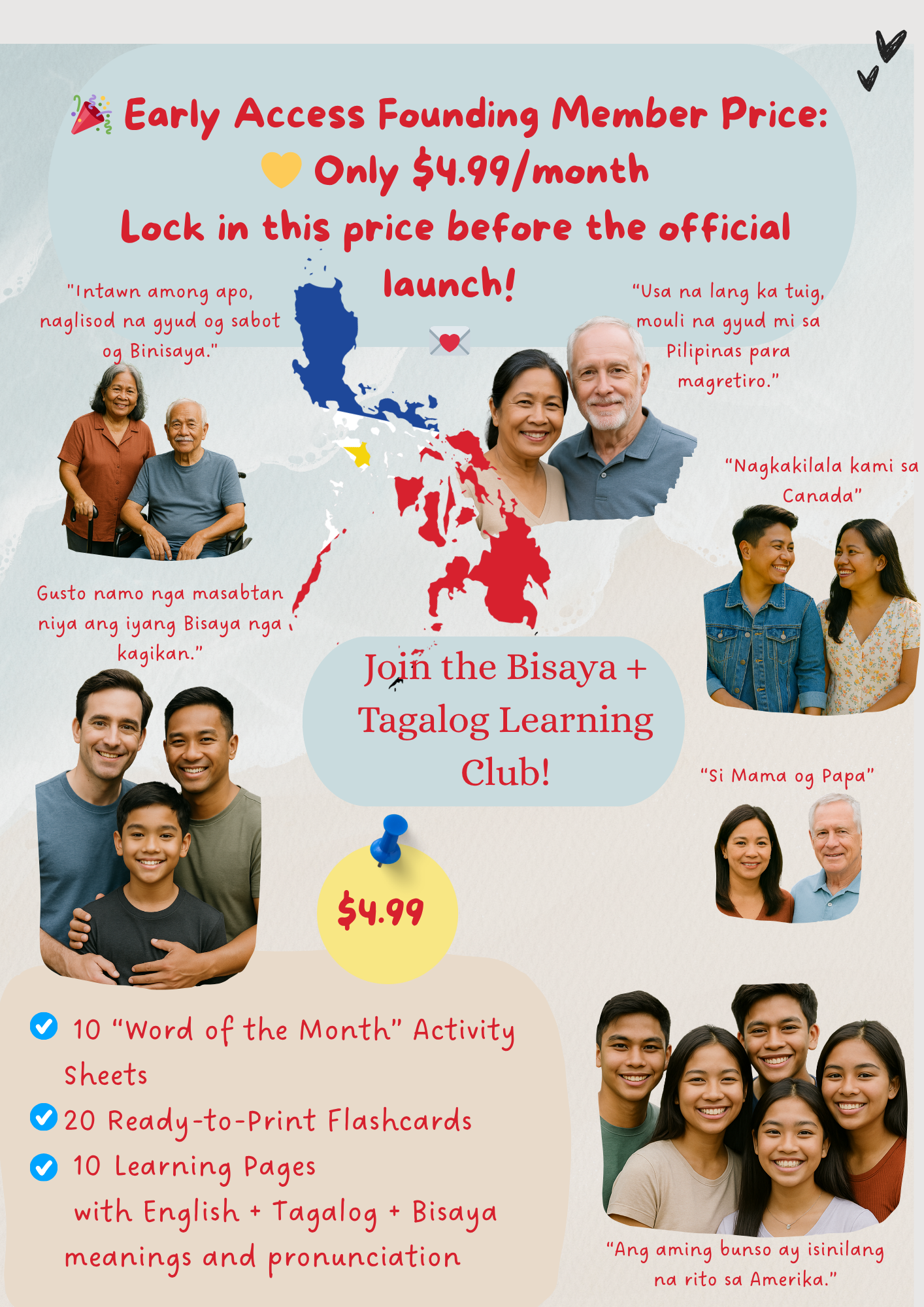 💌 Early Access: Bisaya + Tagalog Learning Club