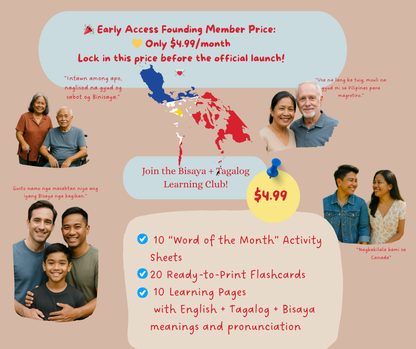 💌 Early Access: Bisaya + Tagalog Learning Club