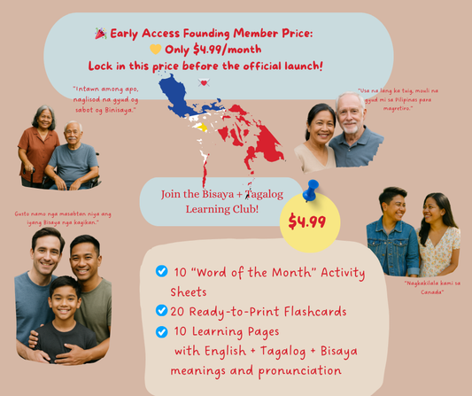 💌 Early Access: Bisaya + Tagalog Learning Club