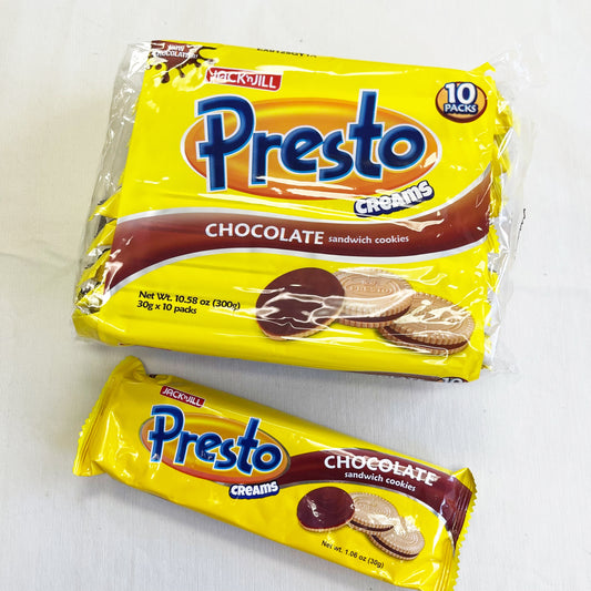 Jack'n Jill PRESTO CHOCOLATE SANDWICH COOKIES 10.58 OZ (300G)