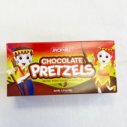 JACK N JILL CHOCOLATE PRETZELS 3 PCS  1.41oz (40g)