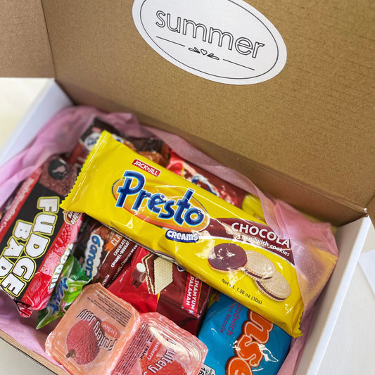 (Philippine) Asian Snack Gift Box Filipino Cracker Snack Box 12 pcs of Cracker Snacks & Candy  Mix Gift Set Party Favor
